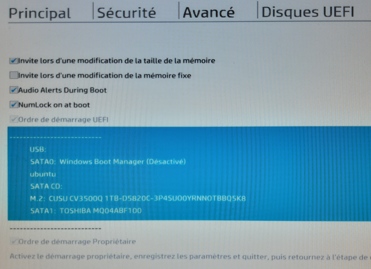 desactiver par grub