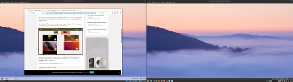 Mes écrans en configuration initiale (sous VirtualBox)